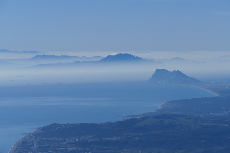 Gibraltar, Djebel Musa, Détroit